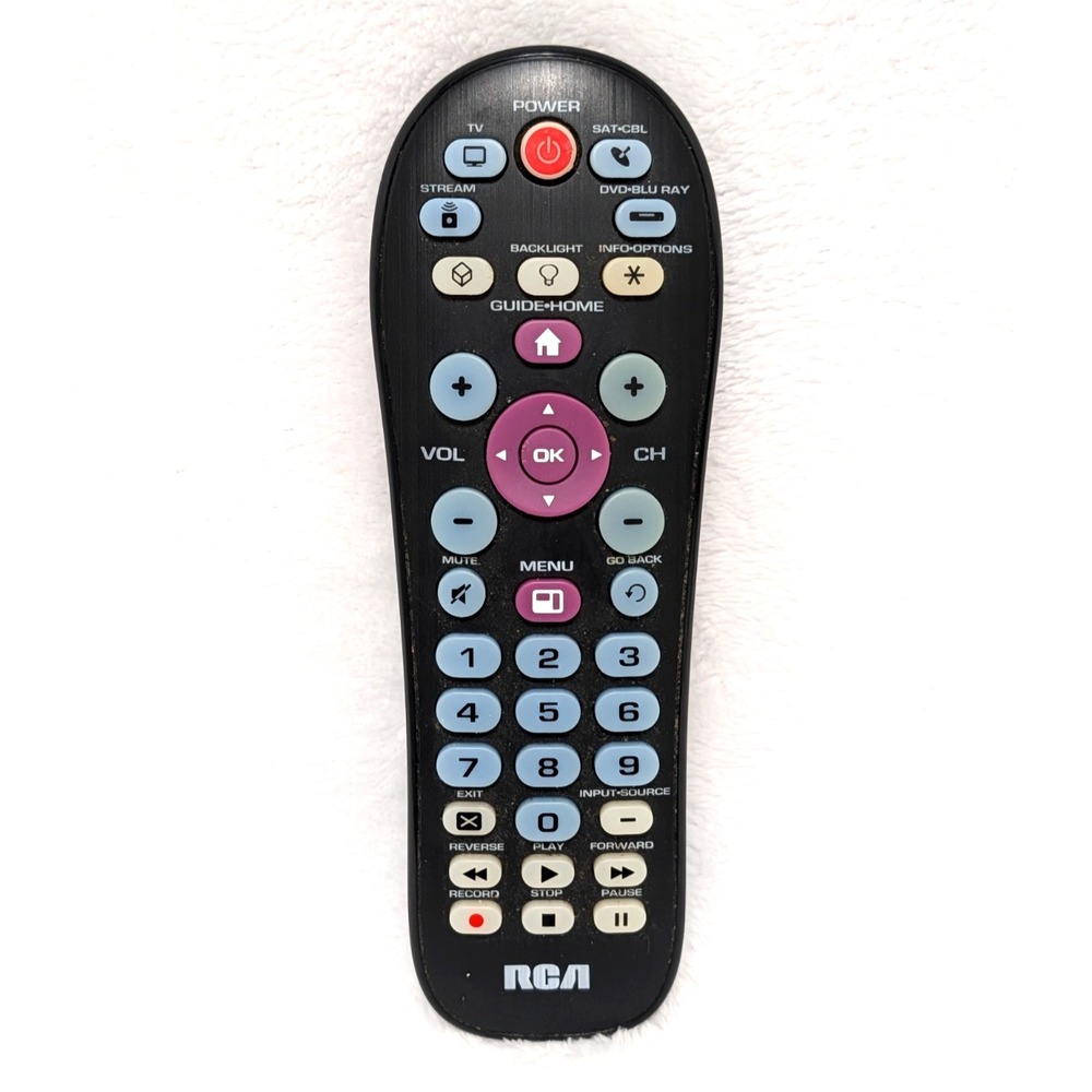 RCA RCR414BHE 4-Device Universal Remote / Streaming Player Compatible